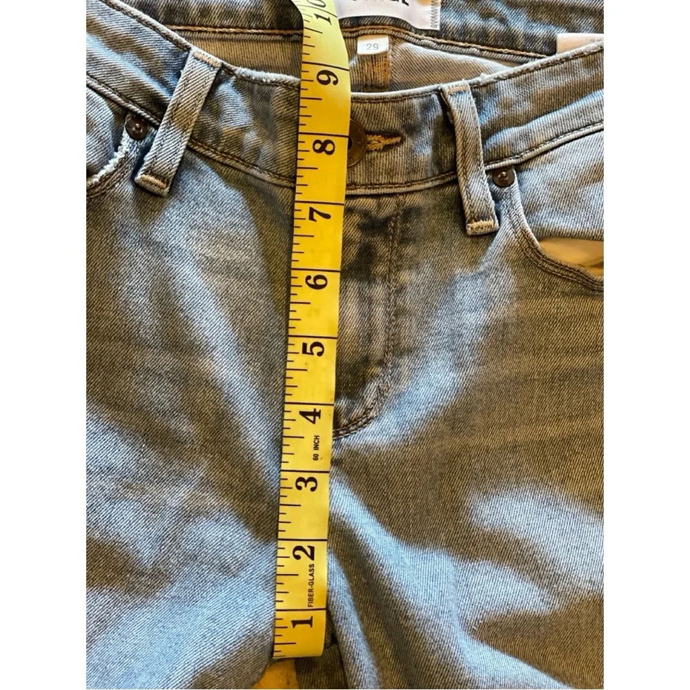Paige Verdugo Crop Light Wash Distressed Jeans Size 29 - Picture 7 of 8